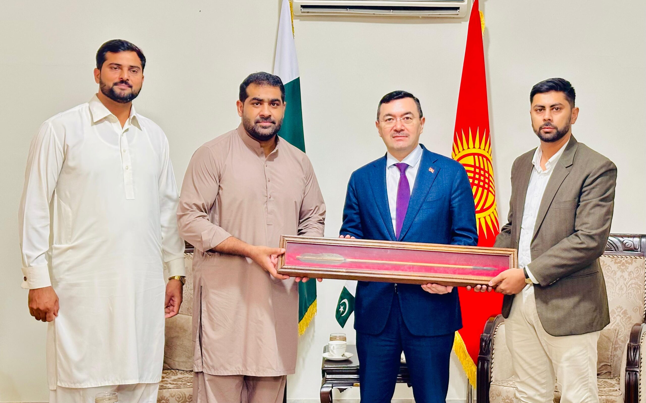 Pakistan Mas-Wrestling Federation Delegation Meets Ambassador of Kyrgyzstan
