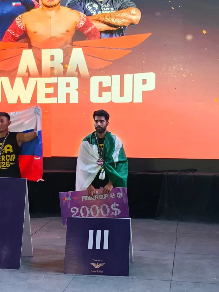 Pakistan’s Usama Butt Wins Bronze Medal at ARA Festival Mas-Wrestling Championship in Mongolia